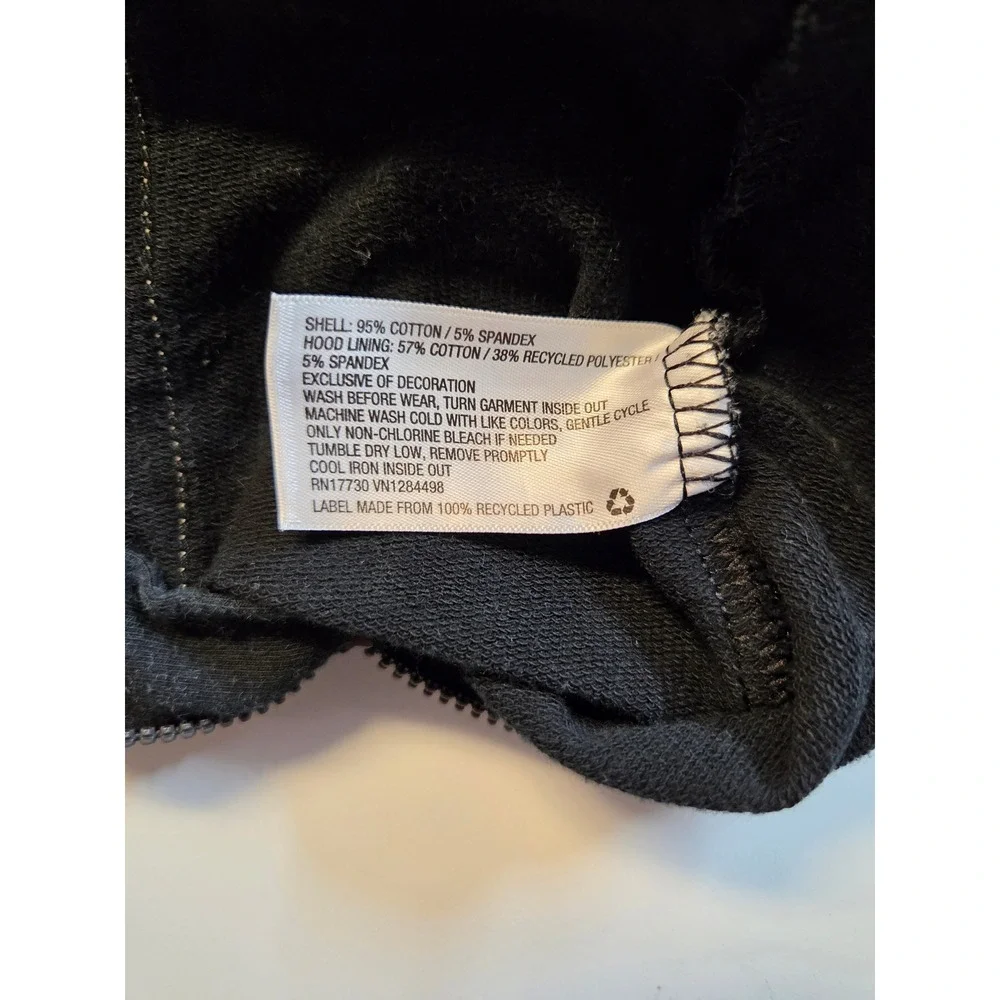 Cat & Jack Baby Skunk Hooded Full Zip Coverall Black Gray 0-3M